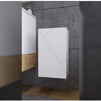  Бриклаер Шкаф-полупенал Кристалл 60 (белый) - Превью изображения №2 — Интернет-магазин Time-Shop