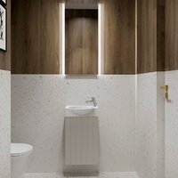  Lauter Тумба под умывальник Из искусственного мрамора Amelia 40 (кашемир п/мат) - Превью изображения №4 — Интернет-магазин Time-Shop