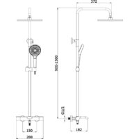 Душевая система  Vieir V343561 - Превью изображения №2 — Интернет-магазин Time-Shop