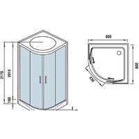 Душевая кабина WeltWasser WW500 Werra 802 - Превью изображения №16 — Интернет-магазин Time-Shop