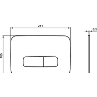 Панель смыва Ideal Standard ProSys Oleas M3 (хром) R0123AA - Превью изображения №3 — Интернет-магазин Time-Shop