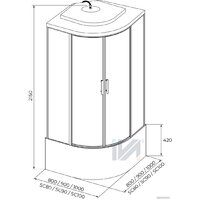 Душевая кабина IVA SC100CM - Превью изображения №3 — Интернет-магазин Time-Shop