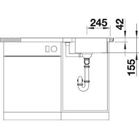 Кухонная мойка Blanco Lantos 5 S-IF 517281 (нержавеющая сталь) - Превью изображения №5 — Интернет-магазин Time-Shop