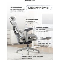 Офисное кресло Evolution ZX 3 (серый) - Превью изображения №5 — Интернет-магазин Time-Shop