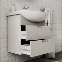  Volna Тумба под умывальник Vario Sf 60.2Y Балтика (лен, подвесная) - Превью изображения №5 — Интернет-магазин Time-Shop