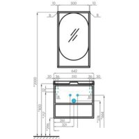  Акватон Тумба Фабрик 65 под умывальник Джой-3 (дуб эндгрейн) - Превью изображения №4 — Интернет-магазин Time-Shop