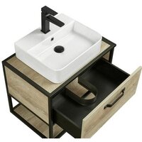  Акватон Тумба Фабрик 65 под умывальник Джой-3 (дуб эндгрейн) - Превью изображения №3 — Интернет-магазин Time-Shop