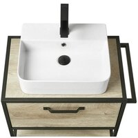  Акватон Тумба Фабрик 65 под умывальник Джой-3 (дуб эндгрейн) - Превью изображения №2 — Интернет-магазин Time-Shop