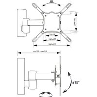 Кронштейн для телевизора Electric Light КБ-01-71 (черный) - Превью изображения №2 — Интернет-магазин Time-Shop