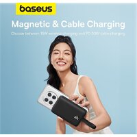 Внешний аккумулятор Baseus Magnetic Fast Charge Power Bank Type-C Edition 30W 10000mAh (черный) - Превью изображения №13 — Интернет-магазин Time-Shop