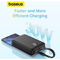 Внешний аккумулятор Baseus Magnetic Fast Charge Power Bank Type-C Edition 30W 10000mAh (черный) - Превью изображения №14 — Интернет-магазин Time-Shop