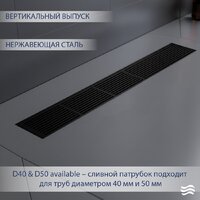 Трап/канал Lauter 2120862-i IMB 600x100 (черный матовый) - Превью изображения №2 — Интернет-магазин Time-Shop