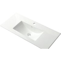  ЗОВ Тумба с умывальником Дион 100 D100LWP0M9003MKV5-OL100 (белый матовый) - Превью изображения №3 — Интернет-магазин Time-Shop