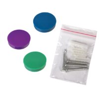 Магнитно-маркерная доска BRAUBERG стеклянная 45x45 см (белый) - Превью изображения №10 — Интернет-магазин Time-Shop