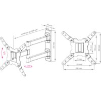 Кронштейн для телевизора Kromax GALACTIC-12 (черный) - Превью изображения №2 — Интернет-магазин Time-Shop