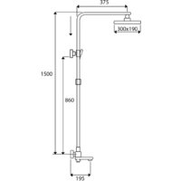 Душевая система  Rose R1096H - Превью изображения №2 — Интернет-магазин Time-Shop