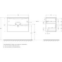  BelBagno Тумба под умывальник MARINO-CER-MINI-800-2C-SO-RR-P - Превью изображения №2 — Интернет-магазин Time-Shop