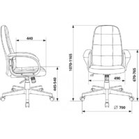 Офисное кресло Бюрократ CH 002 (Fabric 3C1 серый) - Превью изображения №8 — Интернет-магазин Time-Shop
