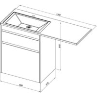  Aquanet Тумба с умывальником Токио 130 R 239303 - Превью изображения №18 — Интернет-магазин Time-Shop