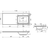  Aquanet Тумба с умывальником Токио 130 R 239303 - Превью изображения №17 — Интернет-магазин Time-Shop