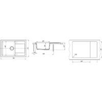 Кухонная мойка Dr. Gans Техно 76 25.030.D0760.401 (белый) - Превью изображения №5 — Интернет-магазин Time-Shop