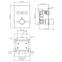 Смеситель Wasserkraft Neime 1944 Thermo - Превью изображения №2 — Интернет-магазин Time-Shop