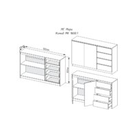 Комод ДСВ Мори МК 1600.1 (белый) - Превью изображения №2 — Интернет-магазин Time-Shop