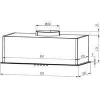 Кухонная вытяжка Hietzel CHB 5208M BL - Превью изображения №9 — Интернет-магазин Time-Shop
