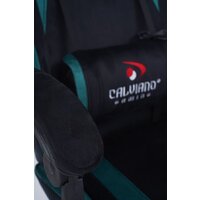 Игровое (геймерское) кресло Calviano 1584 (велюр, черный/зеленый) - Превью изображения №17 — Интернет-магазин Time-Shop