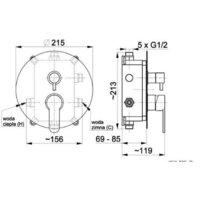 Смеситель Armatura Hexa Ring 35 3529-410-00 - Превью изображения №2 — Интернет-магазин Time-Shop