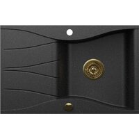 Кухонная мойка Kernau KGS O 6078 1B1D Black Metallic - Превью изображения №4 — Интернет-магазин Time-Shop