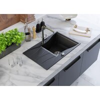 Кухонная мойка Kernau KGS O 6078 1B1D Black Metallic - Превью изображения №6 — Интернет-магазин Time-Shop