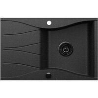 Кухонная мойка Kernau KGS O 6078 1B1D Black Metallic - Превью изображения №3 — Интернет-магазин Time-Shop