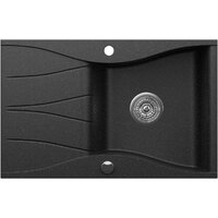 Кухонная мойка Kernau KGS O 6078 1B1D Black Metallic - Превью изображения №1 — Интернет-магазин Time-Shop