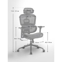 Офисное кресло myroo Office Impact HS-3852H-1-B (black) - Превью изображения №22 — Интернет-магазин Time-Shop