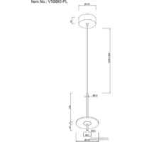 Подвесная люстра Moderli Ella V10880-PL - Превью изображения №5 — Интернет-магазин Time-Shop