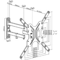 Кронштейн для телевизора Ultramounts UM908 (черный) - Превью изображения №12 — Интернет-магазин Time-Shop