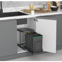 Система сортировки мусора Starax S-2392-A 24 л (антрацит) - Превью изображения №2 — Интернет-магазин Time-Shop