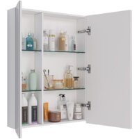  Lemark Шкаф с зеркалом Universal 70 LM70ZS-U (белый глянец) - Превью изображения №2 — Интернет-магазин Time-Shop