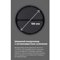 Кухонная вытяжка MAUNFELD VS Fast 60 (черный) - Превью изображения №23 — Интернет-магазин Time-Shop