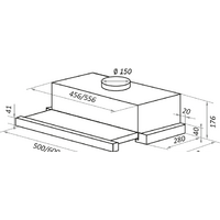 Кухонная вытяжка MAUNFELD VS Fast 60 (черный) - Превью изображения №2 — Интернет-магазин Time-Shop