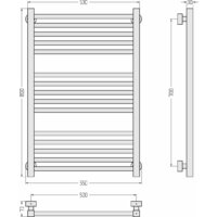 Полотенцесушитель Сунержа Модус Pro 80x50 31-0450-8050 - Превью изображения №3 — Интернет-магазин Time-Shop