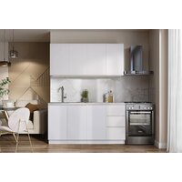 Готовая кухня Артём-Мебель Мэри СН-114 ДСП 1.6м (белый) - Превью изображения №3 — Интернет-магазин Time-Shop