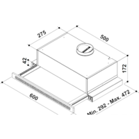 Кухонная вытяжка Korting KHP 6637 GNX - Превью изображения №2 — Интернет-магазин Time-Shop