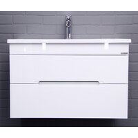  Домино Тумба под умывальник Maria 80 Malta подвесной с двумя ящиками В2 - Превью изображения №6 — Интернет-магазин Time-Shop