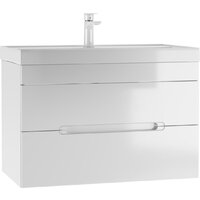 Домино Тумба под умывальник Maria 80 Malta подвесной с двумя ящиками В2
