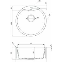 Кухонная мойка Deante Solis ZRS S803 (серый металлик) - Превью изображения №2 — Интернет-магазин Time-Shop
