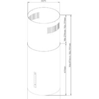 Кухонная вытяжка Korting Cylinder KHA 39970 W - Превью изображения №4 — Интернет-магазин Time-Shop