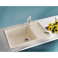 Кухонная мойка ZorG Dello 78 (белый камень) - Превью изображения №3 — Интернет-магазин Time-Shop