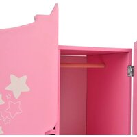 Шкаф для кукол Leader Toys Diamond Star c дизайнерским звездным принтом 74219 (розовый) - Превью изображения №7 — Интернет-магазин Time-Shop